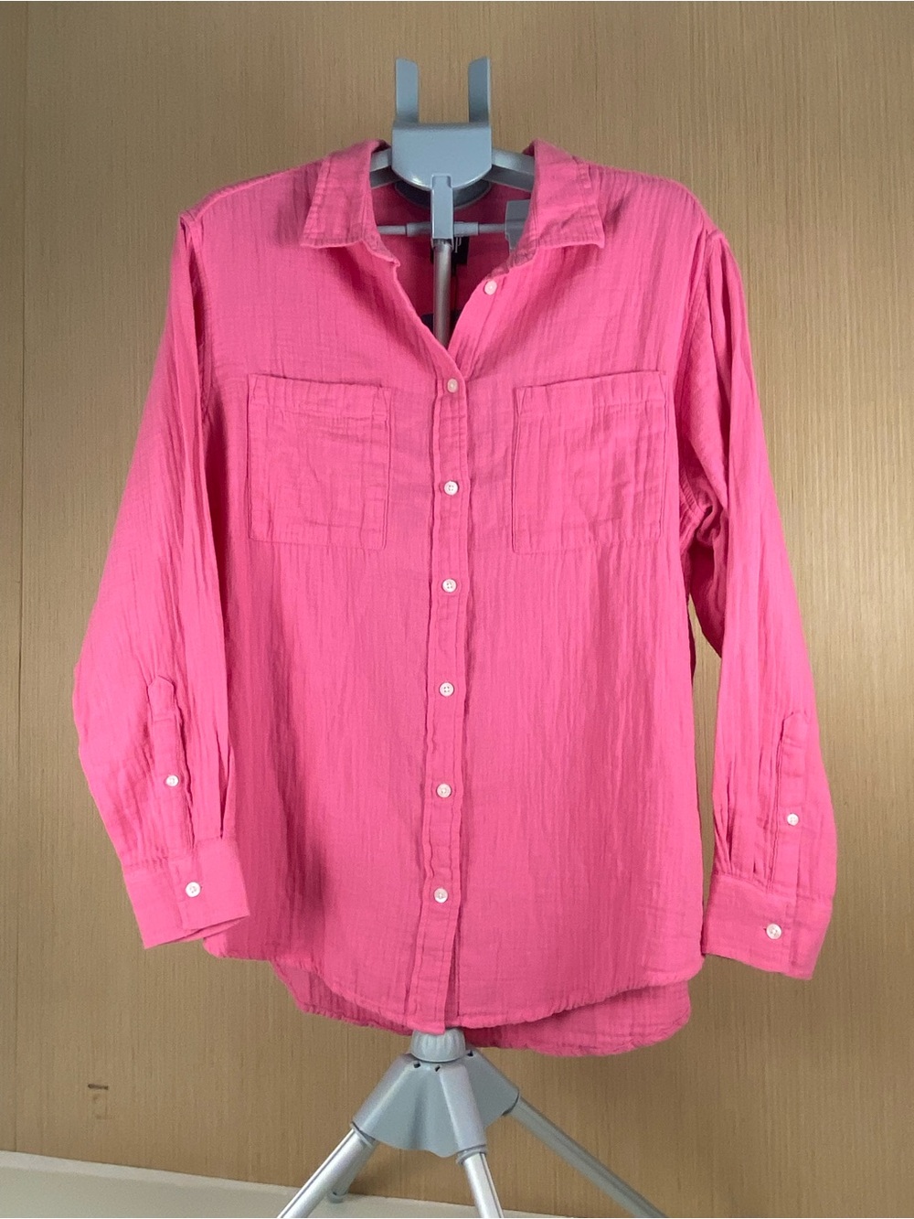 GAP Pink Crewneck Tee with Logo Tag